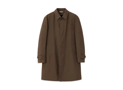 Paul Smith Nylon Stainless Steel Collar Coat "Brown"
