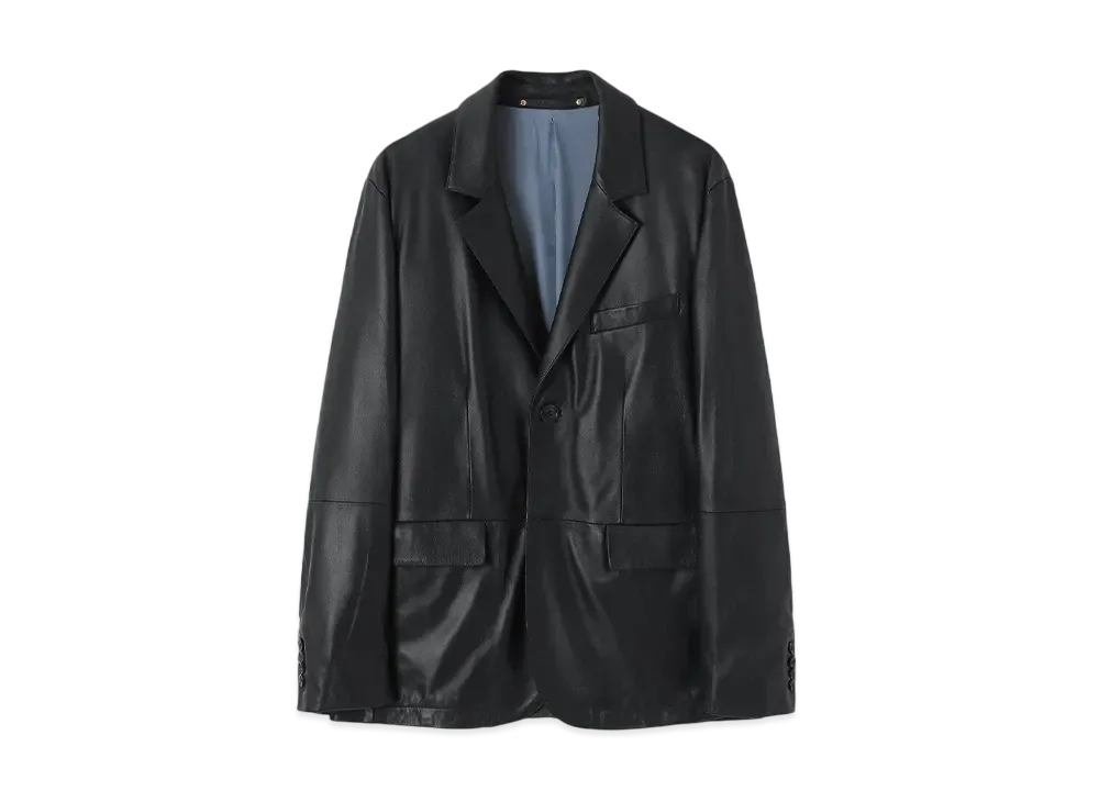 Paul Smith Lamb Leather Single 2B Jacket "Black"
