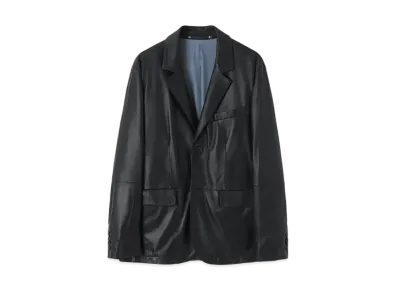 Paul Smith Lamb Leather Single 2B Jacket "Black"