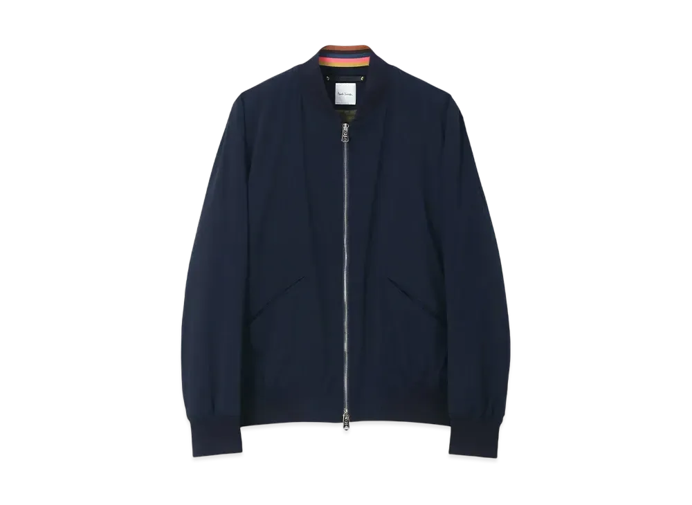 Paul Smith 2Way Stretch Double Zip Ma-1 "Navy"