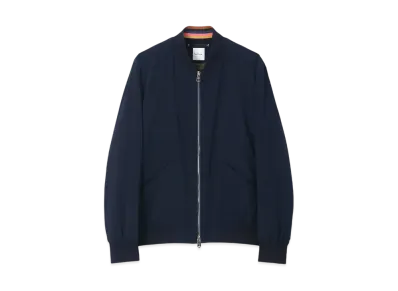 Paul Smith 2Way Stretch Double Zip Ma-1 "Navy"