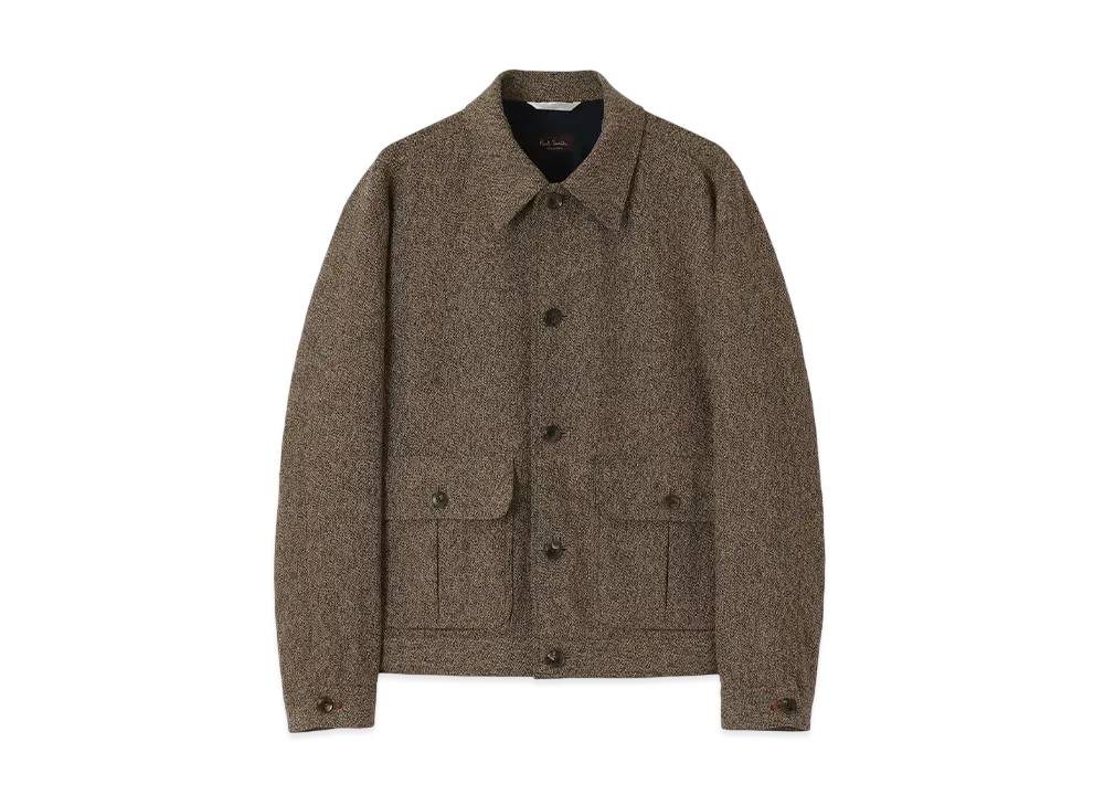 Paul Smith Cotton Tweed Blouson "Brown"