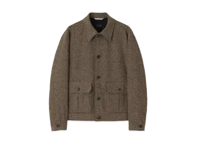 Paul Smith Cotton Tweed Blouson "Brown"