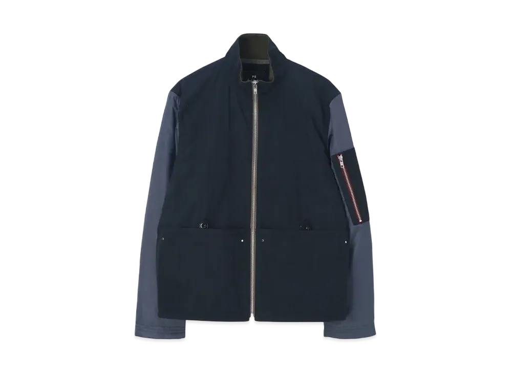 Paul Smith Mix-Up Stand Collar Blouson "Navy"