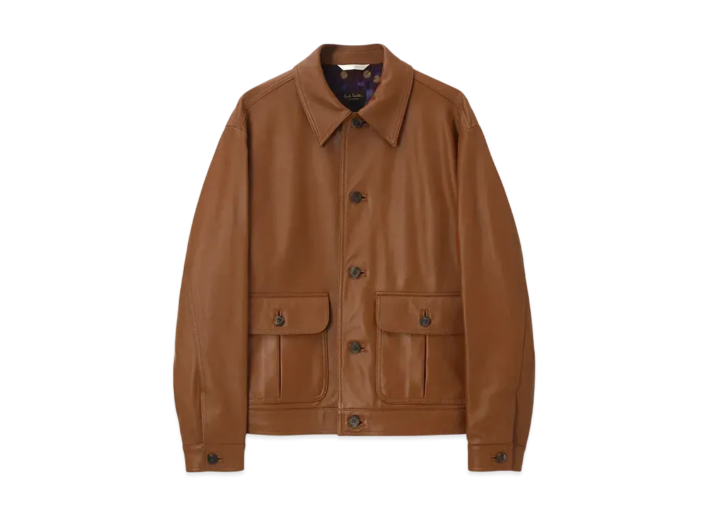 Paul Smith Lambskin Blouson "Camel"