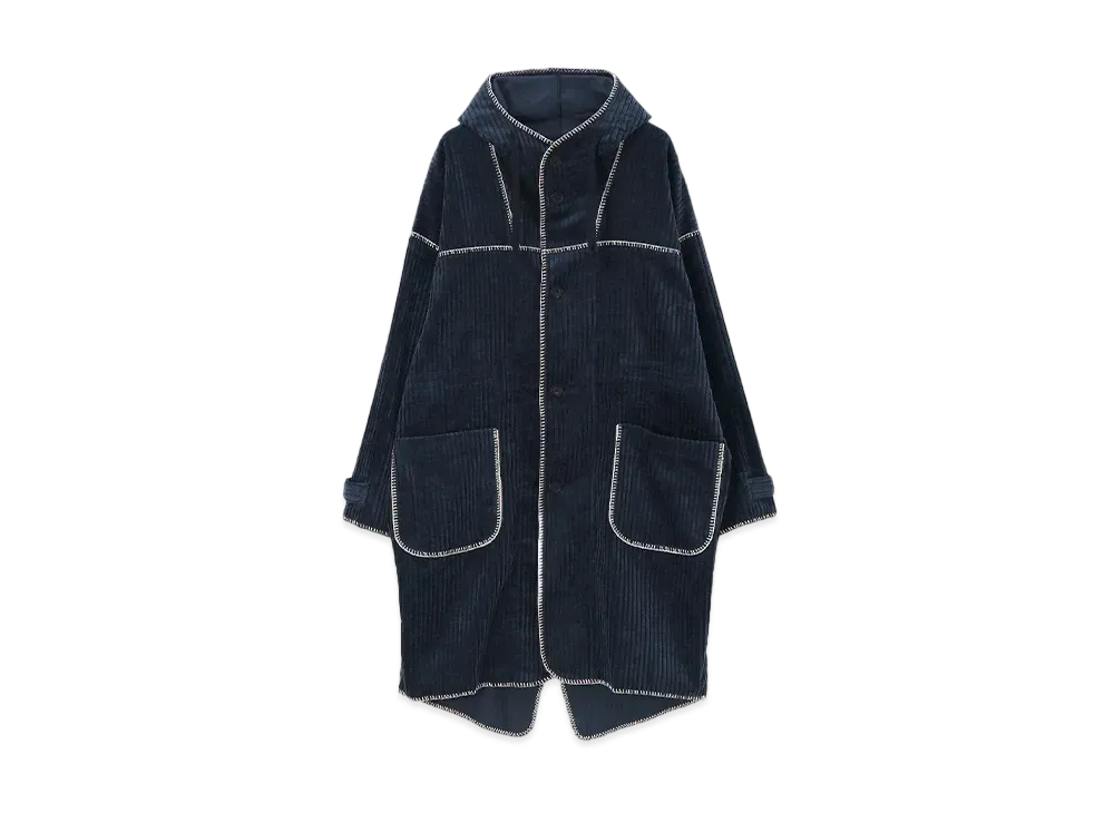 Paul Smith Blanket Stitch Smock Coat "Navy"