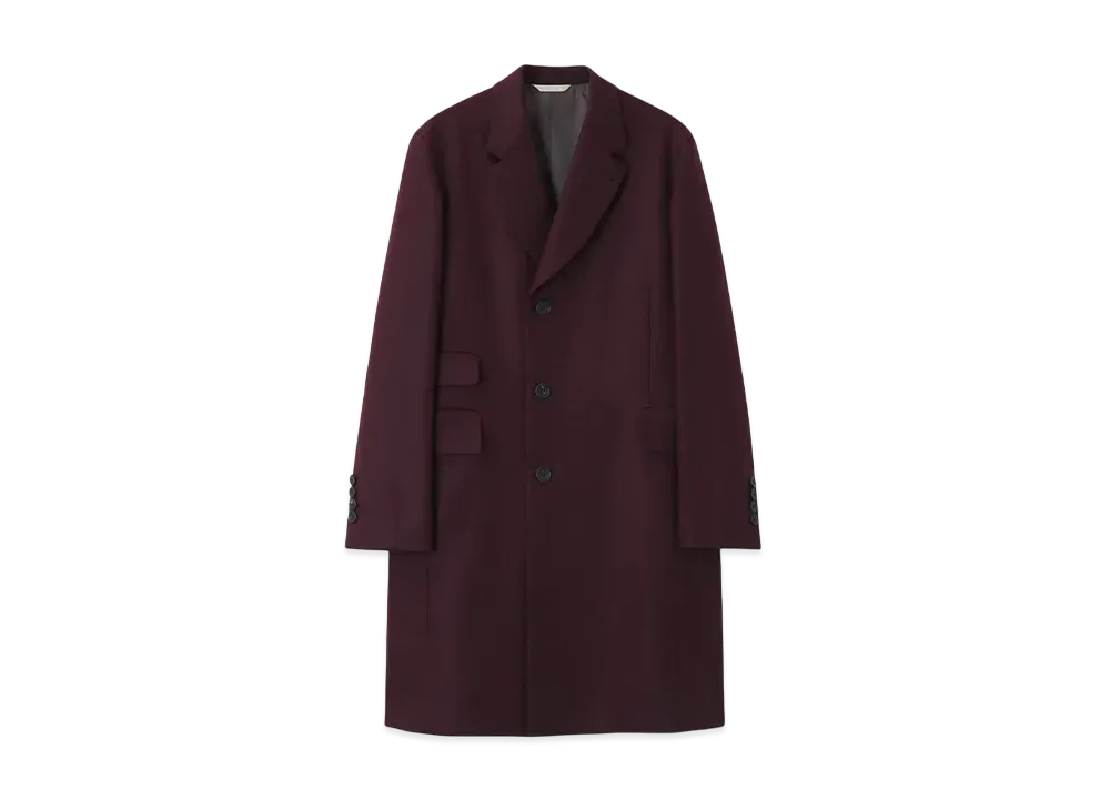 Paul Smith Melton Chester Coat "Burgundy"