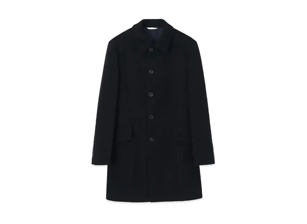 Paul Smith Cavalry Twill Bar Collar Coat "Black"