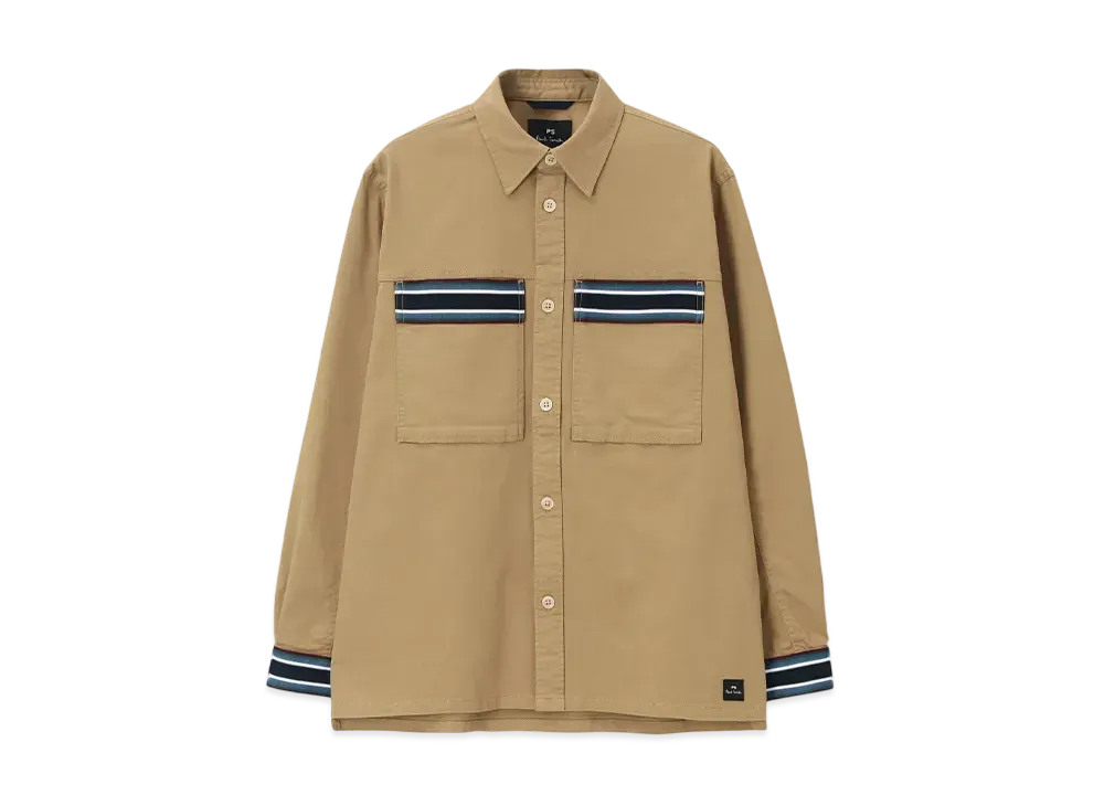 Paul Smith Gradation Stripe Shirt Blouson "Beige"