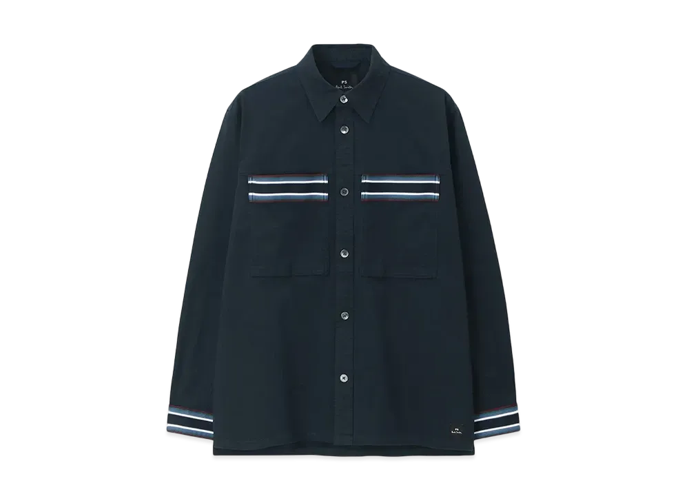 Paul Smith Gradation Stripe Shirt Blouson "Navy"