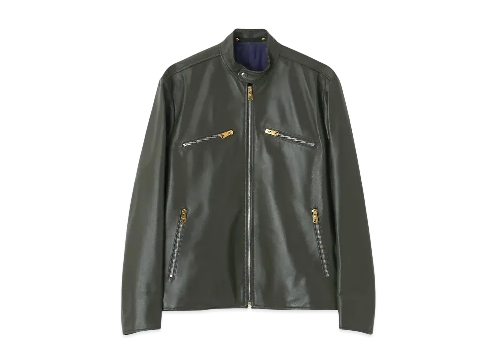 Paul Smith Lamb Leather Single Rider "DarkOlive"