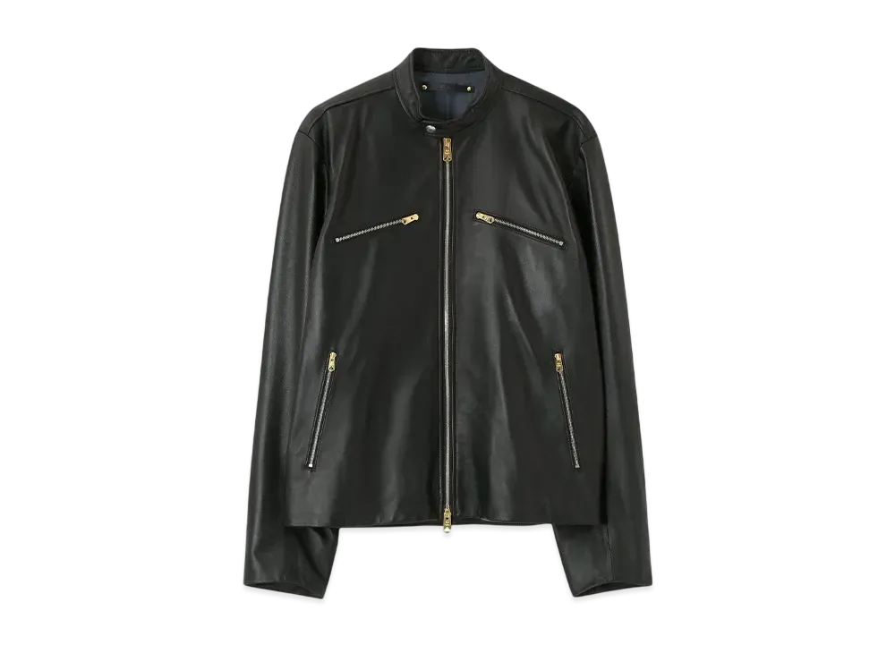Paul Smith Lamb Leather Biker Jacket "Black"