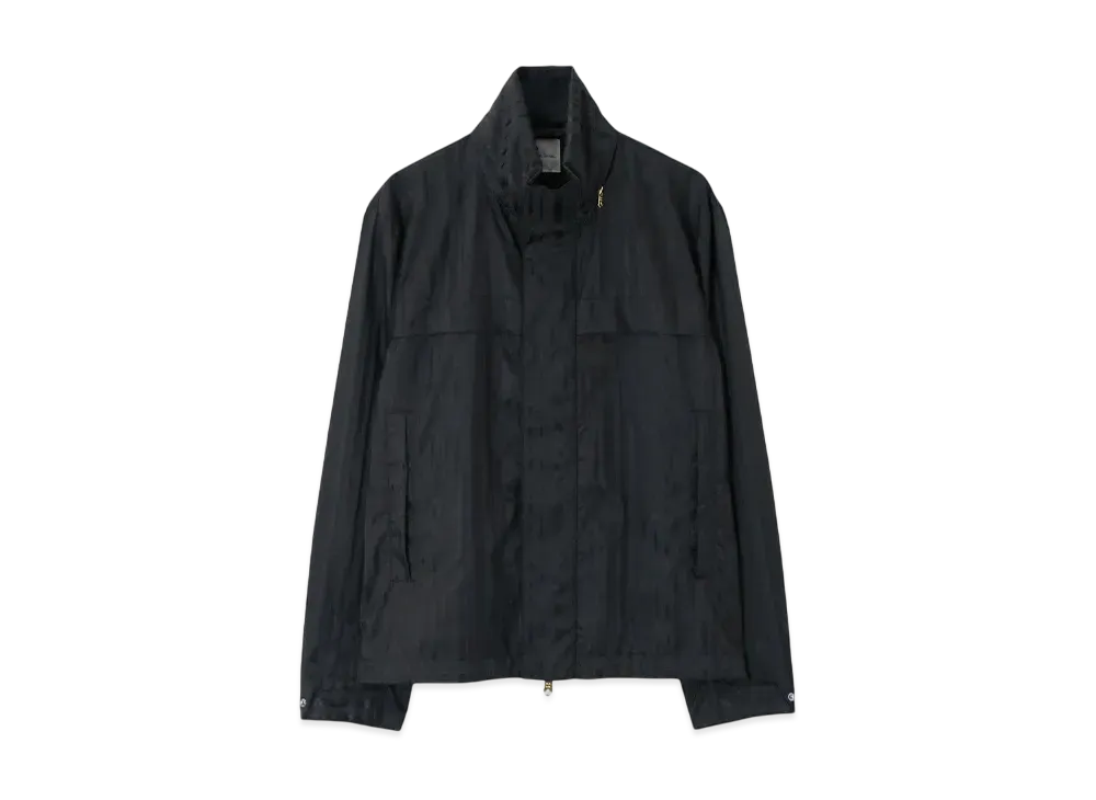Paul Smith Shadow Stripe Stand Collar Blouson "Black"