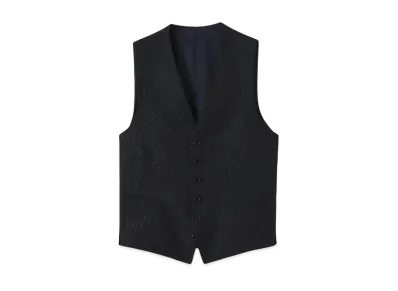 Paul Smith Slab Stripe 6B Vest "Black"