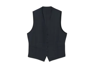 Paul Smith Window Pane 6B Vest "Navy"