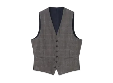 Paul Smith Stitch Check 6B Vest "Camel"