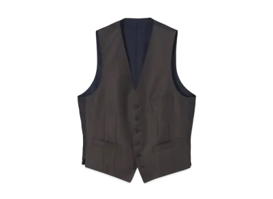 Paul Smith Traveler Wool Vest "Brown"