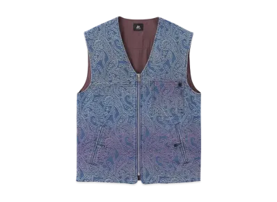 Paul Smith RED EAR Paisley Jacquard Vest "LightIndigo"