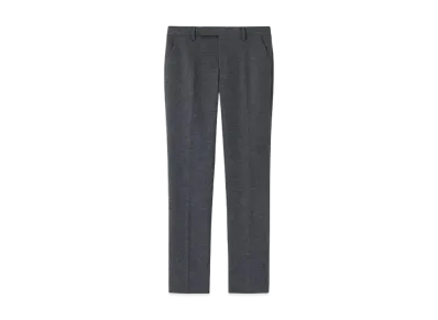 Paul Smith Wool Jersey Tapered Trousers "Gray"