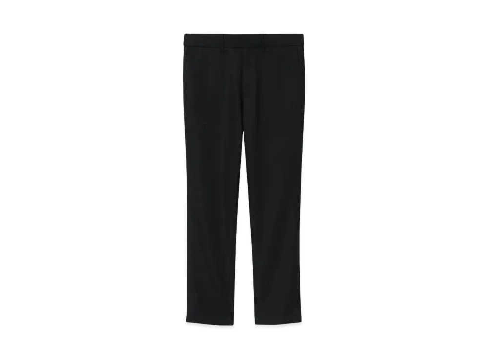 Paul Smith Solid Wool Stretch Tapered Trousers A Suit To Travel In "Black"