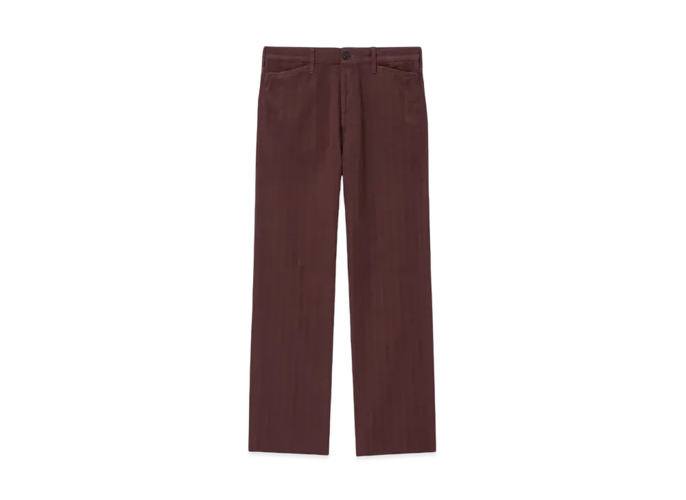 Paul Smith Herringbone Cotton Wide Pants "Brown"