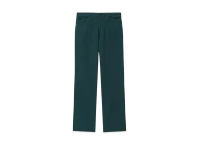 Paul Smith Herringbone Cotton Wide Pants "Teal"