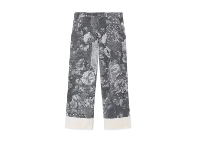 Paul Smith RED EAR Jacquard Floral Wide Trousers "Ivory"