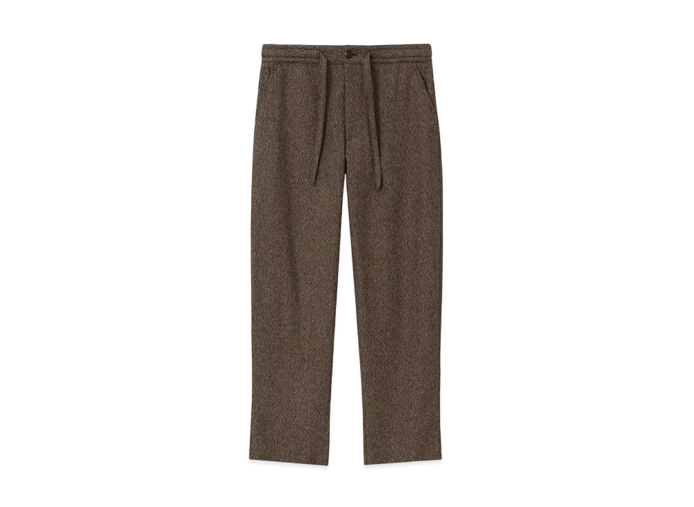 Paul Smith Cotton Tweed Wide Trousers "Brown"