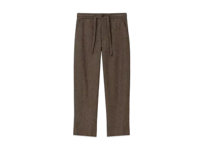 Paul Smith Cotton Tweed Wide Trousers "Brown"