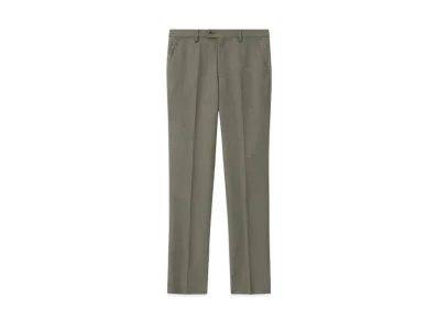 Paul Smith Wool Flannel Trousers "Green"