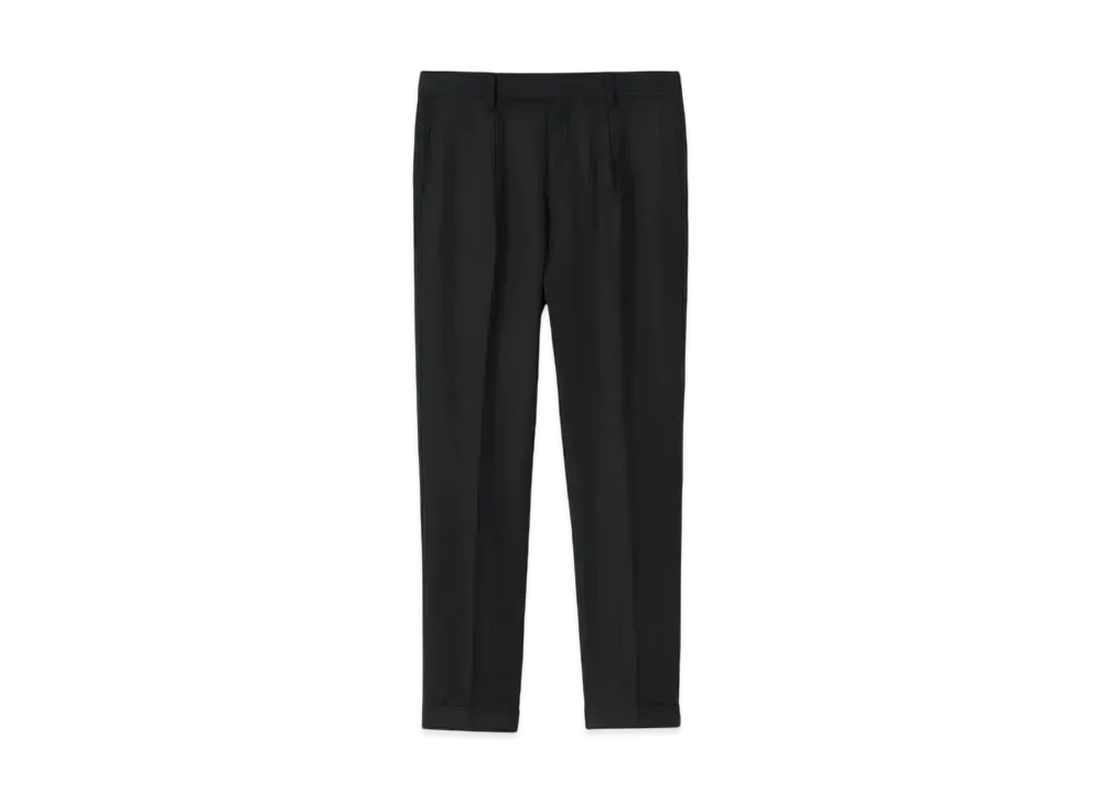 Paul Smith Flannel Overdye Trousers "Black"