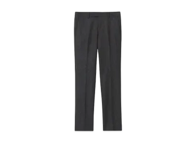 Paul Smith Wool Melange Flannel Trousers "ChocorateBrown"