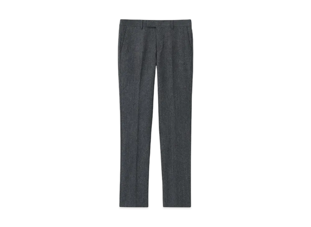 Paul Smith Wool Melange Flannel Trousers "Gray"