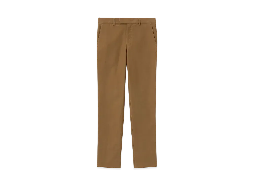 Paul Smith Cotton Flannel Tapered Pants "Camel"