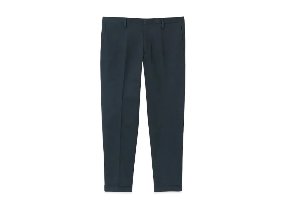 Paul Smith Stretch Cotton Tapered Trousers "DarkGreen"