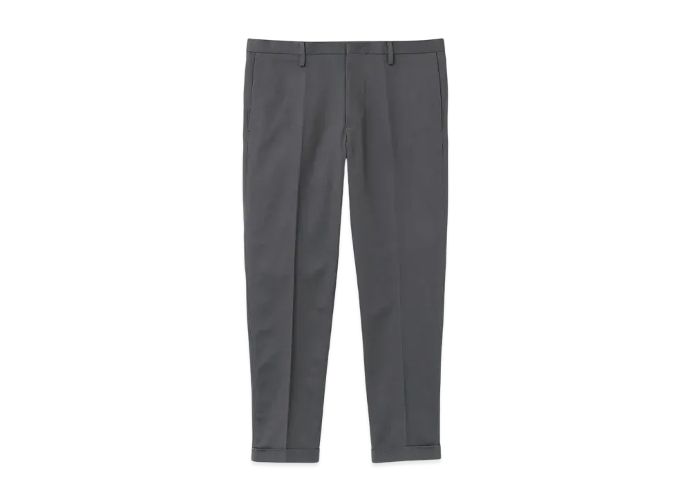 Paul Smith Stretch Cotton Tapered Trousers "ChacoalGray"