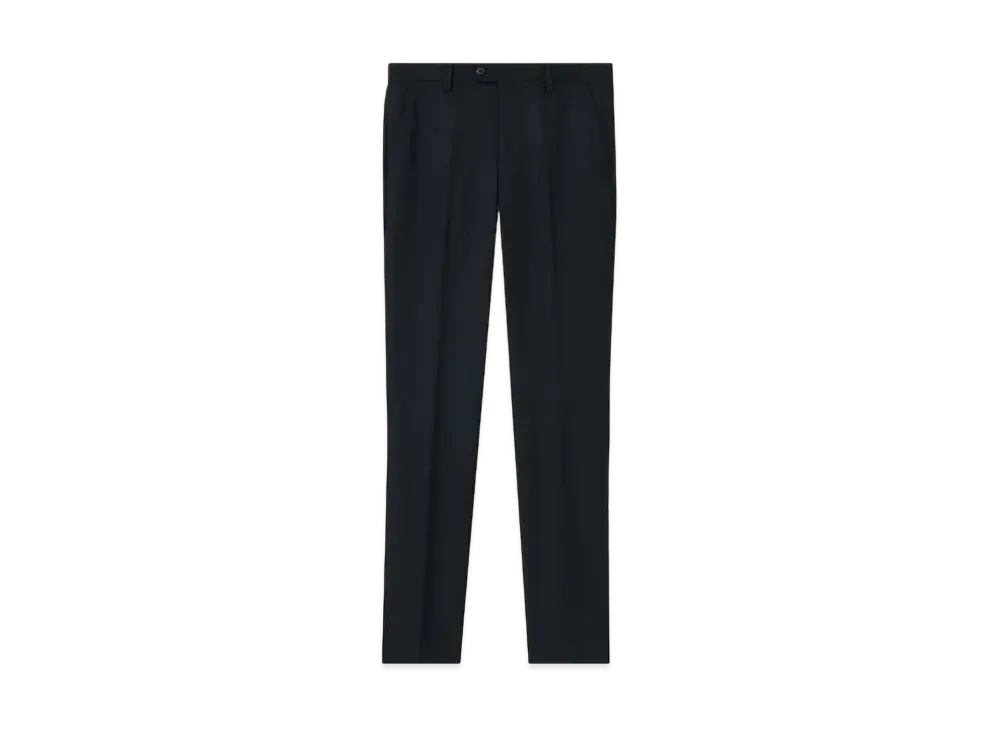 Paul Smith Solid Wool Trousers "Navy"