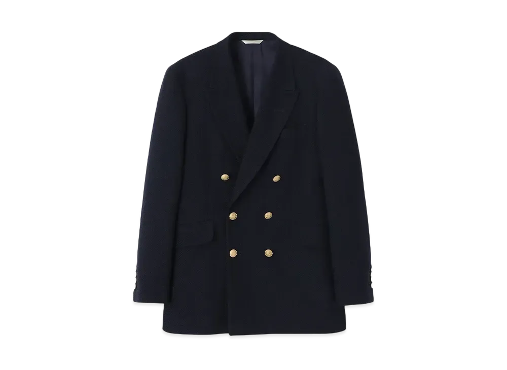 Paul Smith Metal Button Double-Breasted Blazer "Navy"
