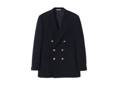 Paul Smith Metal Button Double-Breasted Blazer "Navy"