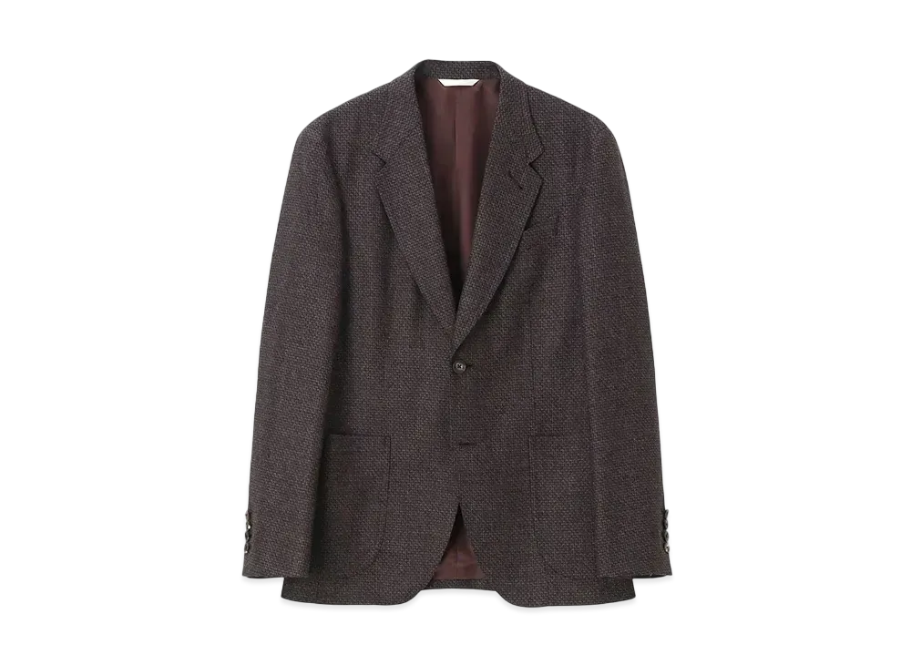 Paul Smith Textured Wool Jacket "DarkBrown"