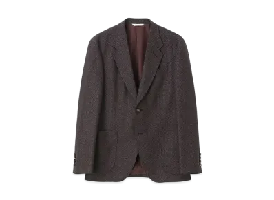 Paul Smith Textured Wool Jacket "DarkBrown"