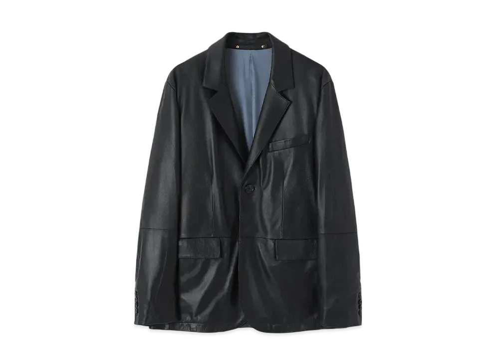 Paul Smith Lamb Leather Single 2B Jacket "Black"