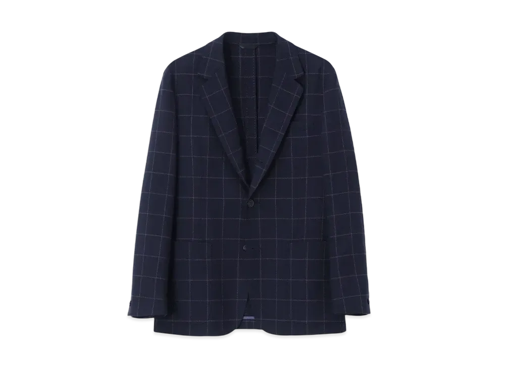 Paul Smith Alternate Window Pane Single 3B Jacket "Navy"