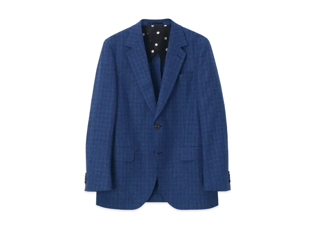 Paul Smith Blend Texture Single 2B Jacket "Blue"