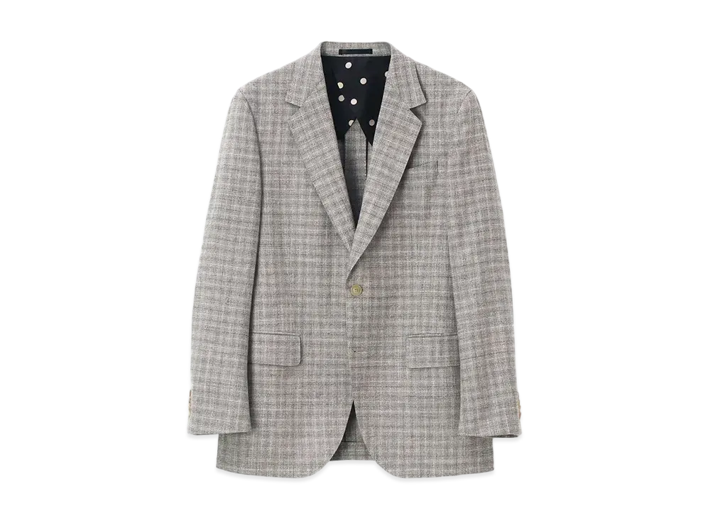 Paul Smith Blend Texture Single 2B Jacket "GrayishBeige"
