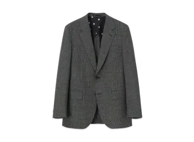 Paul Smith Glen Check Mixed Texture 2B Jacket "Green"