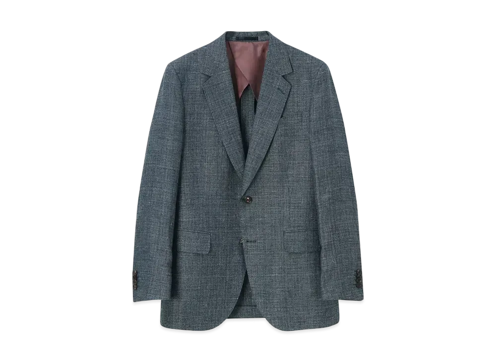 Paul Smith Wool Linen 2B Jacket "DarkGreen"