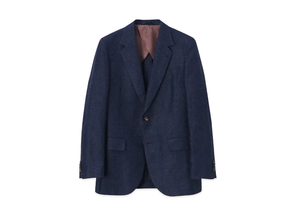 Paul Smith Wool Linen 2B Jacket "Navy"