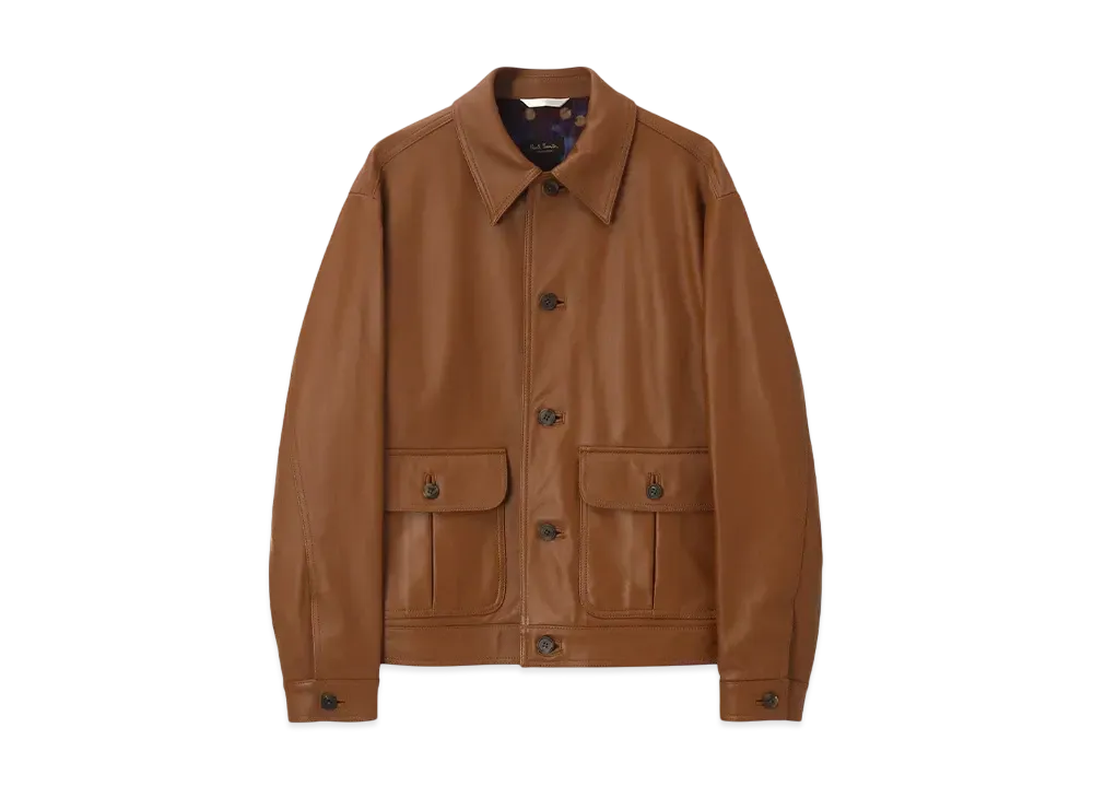 Paul Smith Lambskin Blouson "Camel"