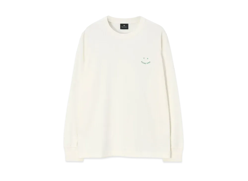 Paul Smith Happy Long Sleeve Tee "White"